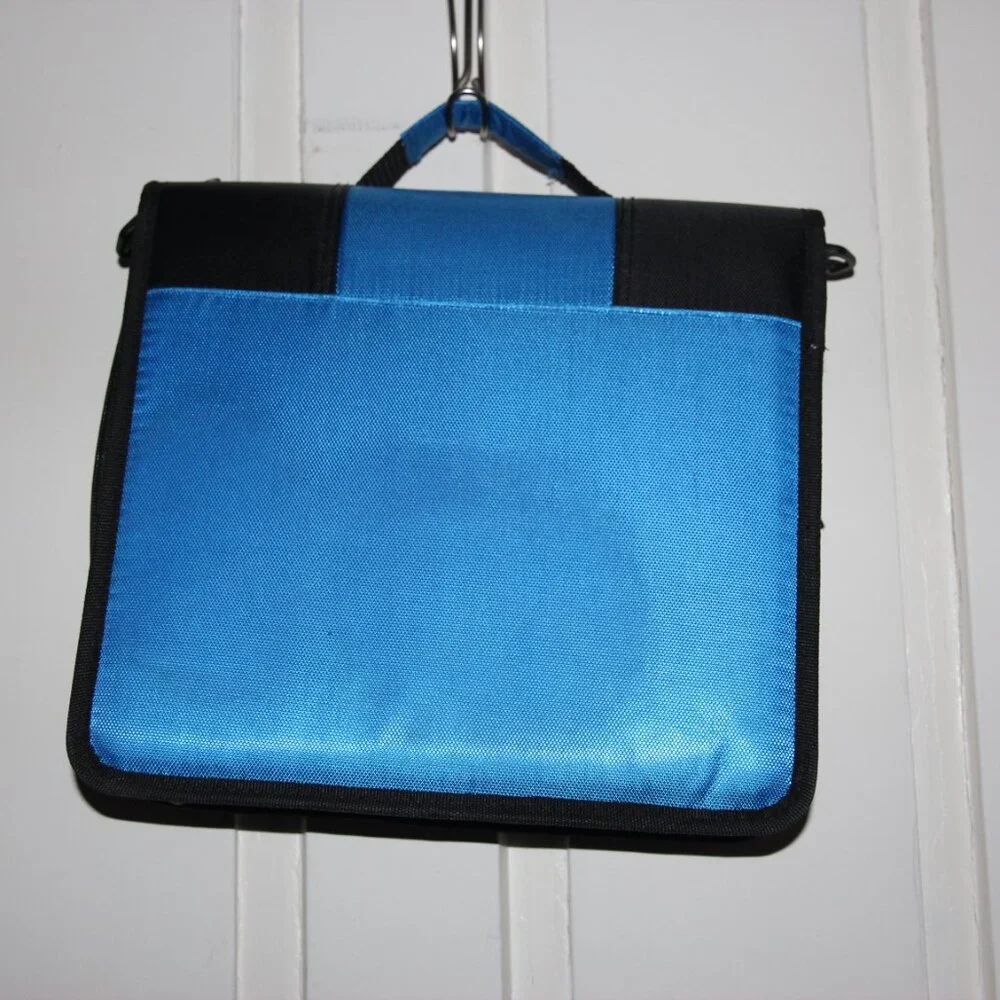 Blue and Black Binder Case-it Bag